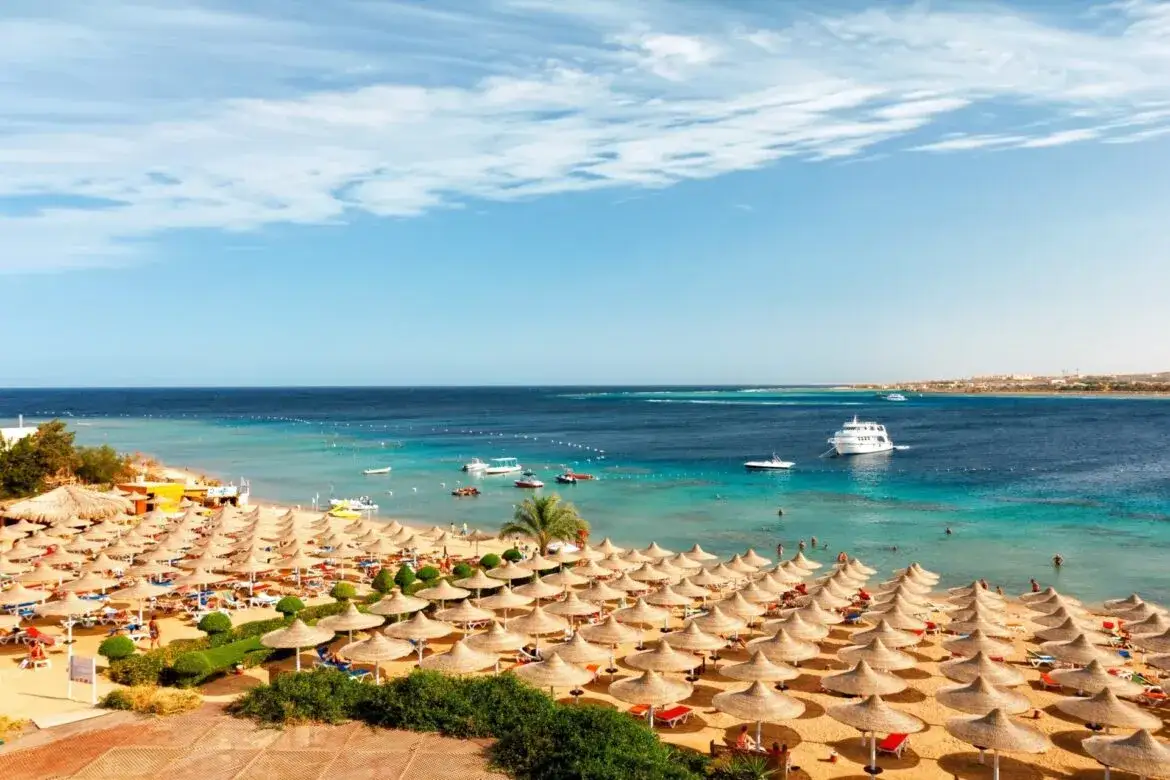 Plaża w Egipcie zimą