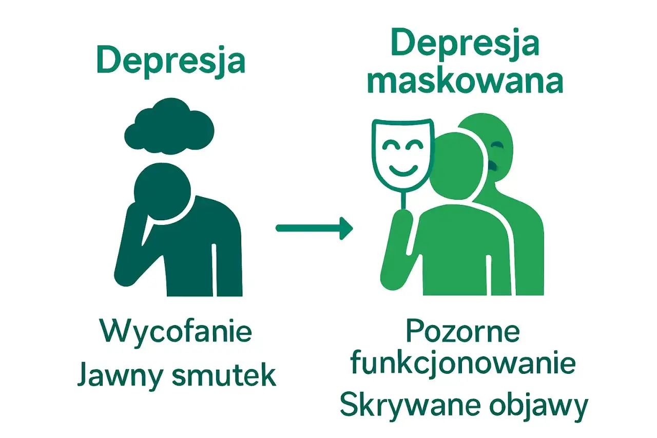 objawy depresji różnice smutek przygnębienie