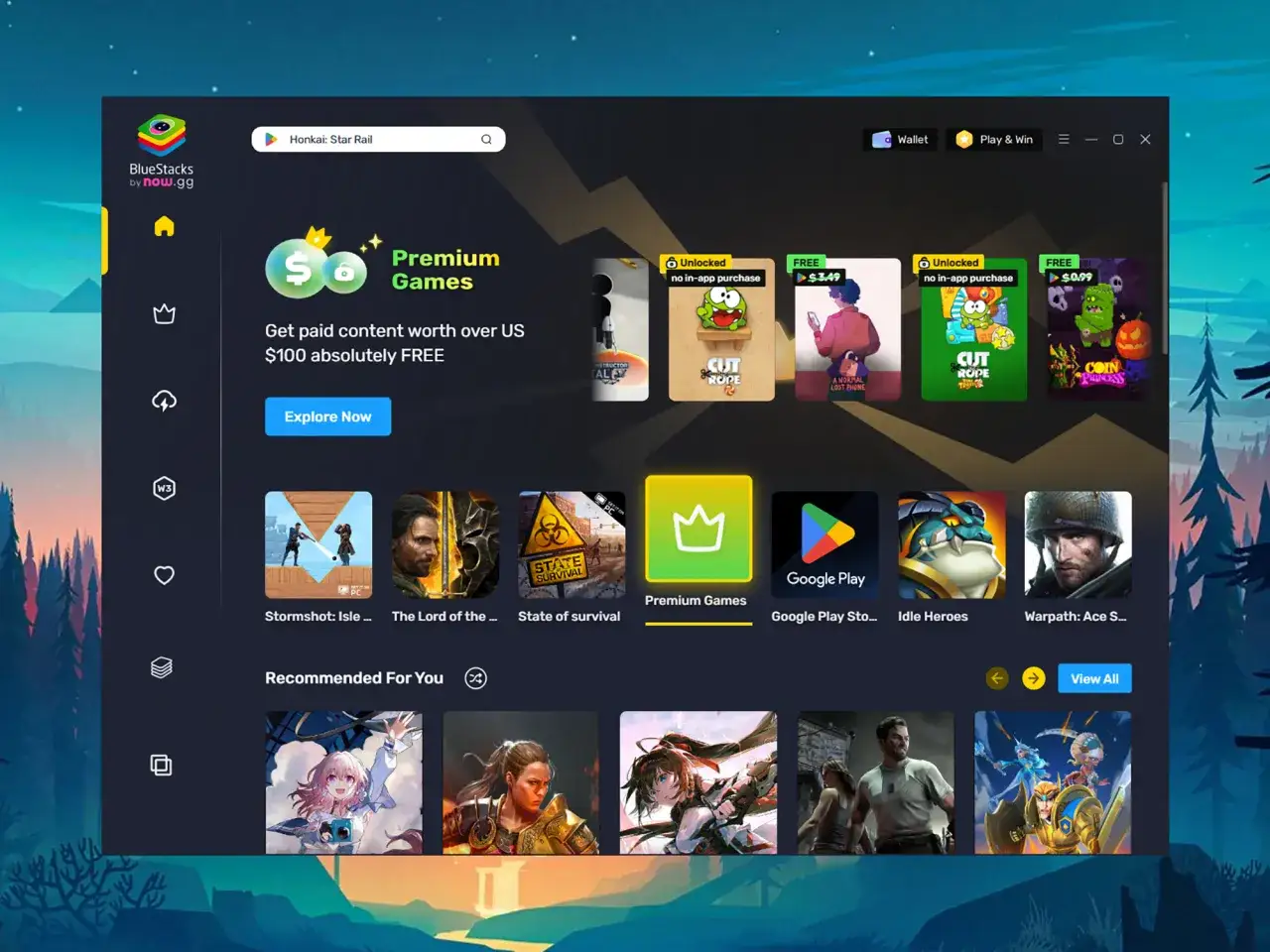 BlueStacks ułatwia jak zainstalować Sklep Play na laptopie. Zobacz gry premium i polecane dla Ciebie.
