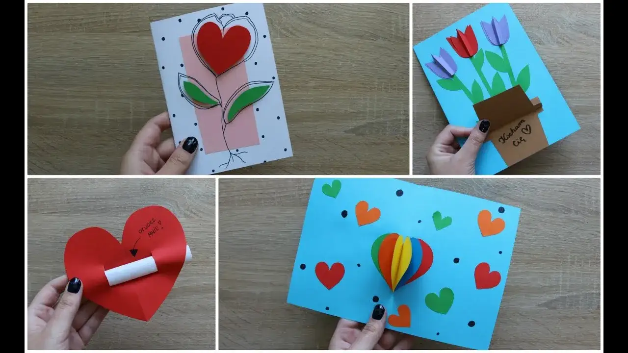 materiały do kartek diy dzień mamy