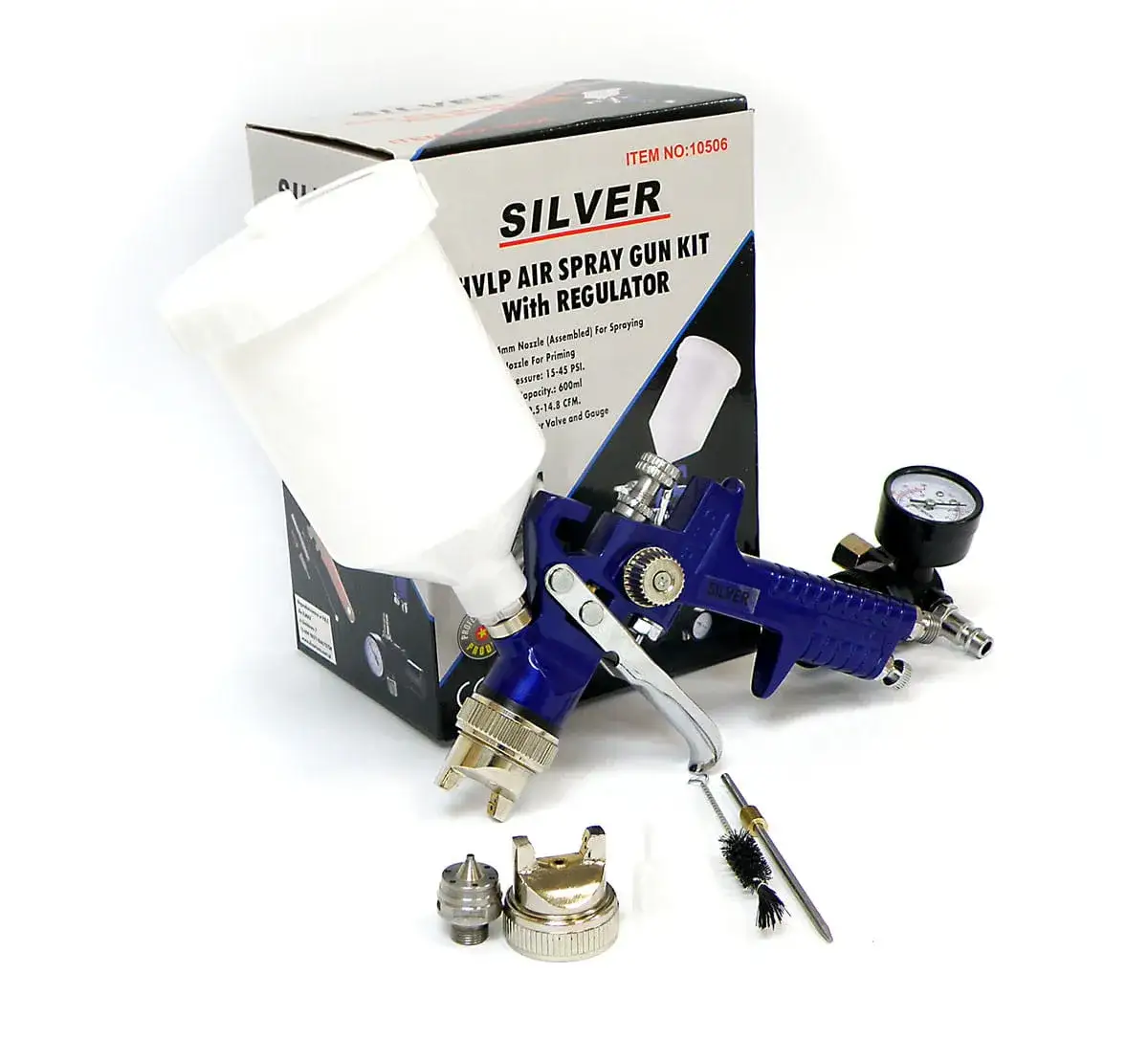 Pistolet lakierniczy HVLP z manometrem