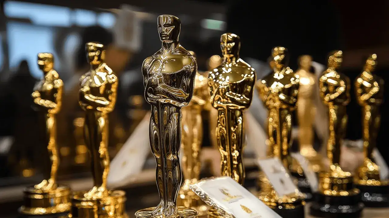 Złote statuetki Oscarów, symbol filmowych sukcesów. Zastanawiasz się, kto zdobył najwięcej oscarów?
