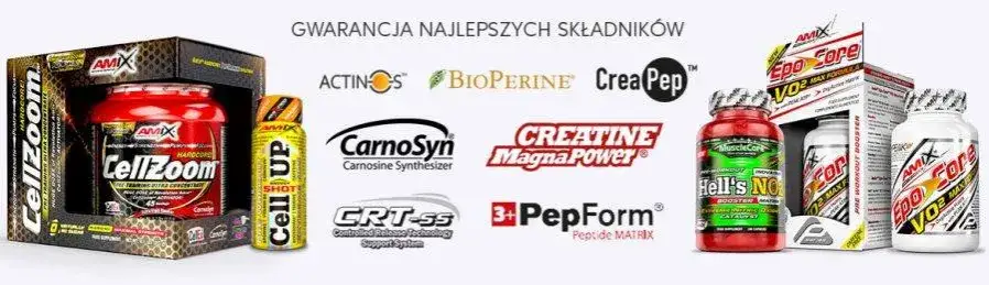R&oacute;żne składniki przedtrening&oacute;wki