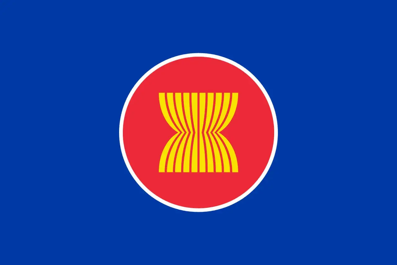 Flagi organizacji azjatyckich ASEAN Liga Państw Arabskich GCC