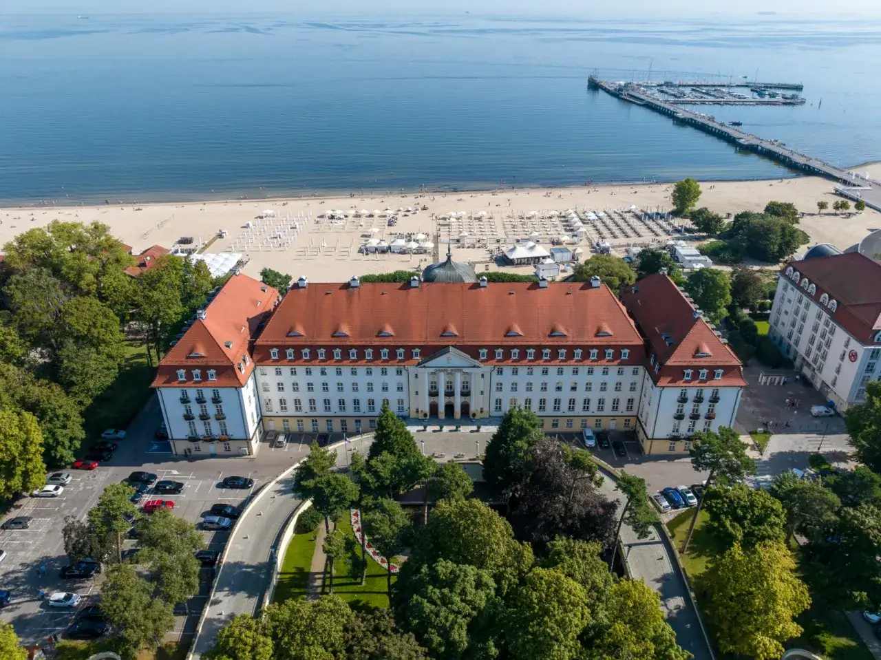Sofitel Grand Sopot z lotu ptaka