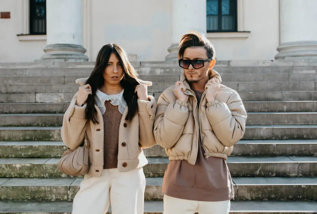 beżowy total look r&oacute;żne odcienie