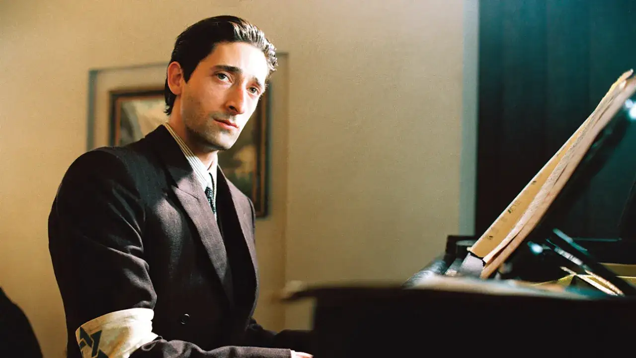 Adrien Brody The Pianist movie scene
