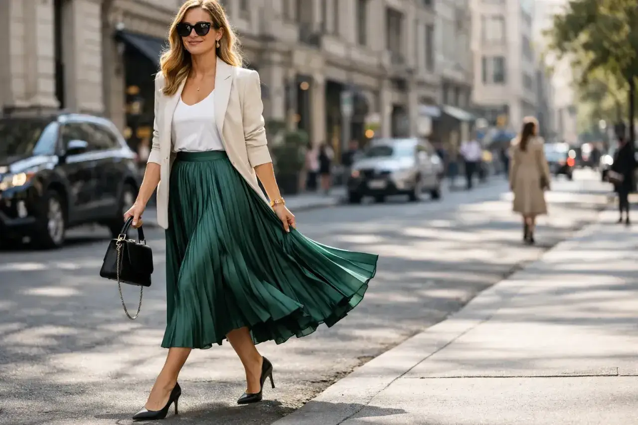 spódnica z wszytymi klinami