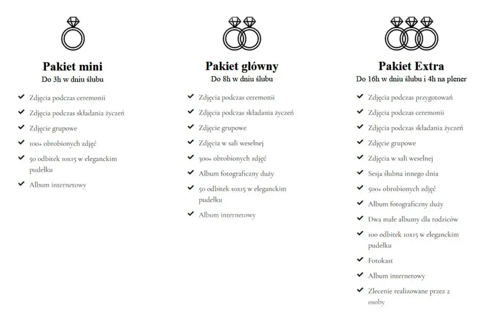 Koszty ślubu kościelnego cennik