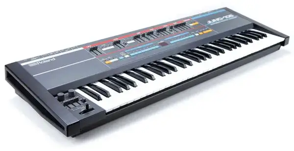 syntezatory lata 80, roland dx7, yamaha juno-106