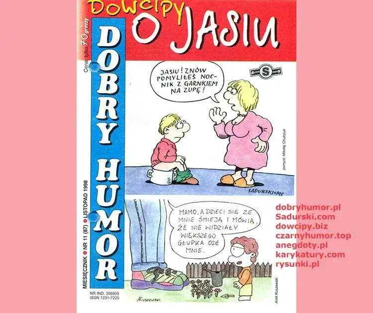 Jasio w szkole dowcipy rysunki