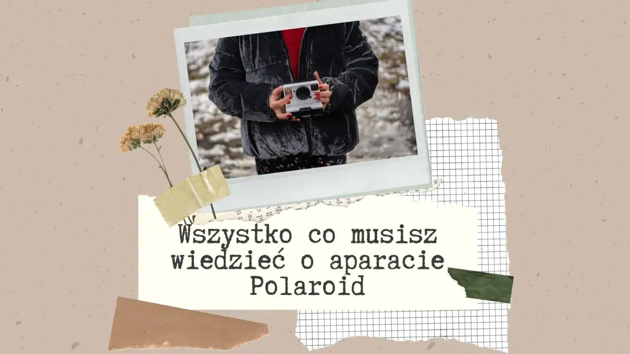 Osoba trzyma aparat natychmiastowy Polaroid. Wszystko, co musisz wiedzieć o tym aparacie.