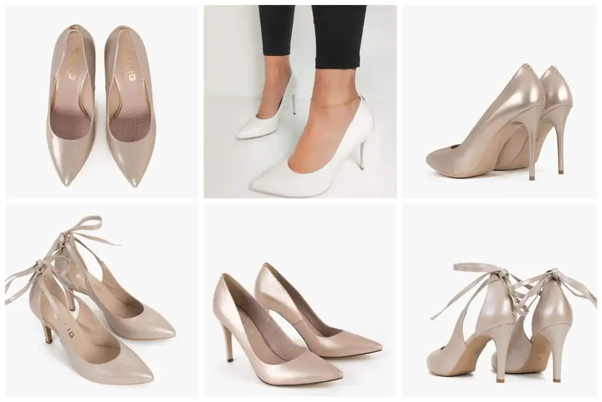 Buty ślubne w różnych kolorach i fasonach