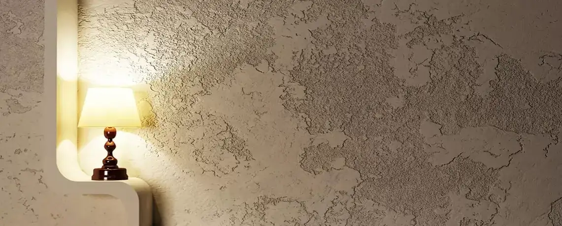 przykłady tapet imitujących beton stiuk trawertyn