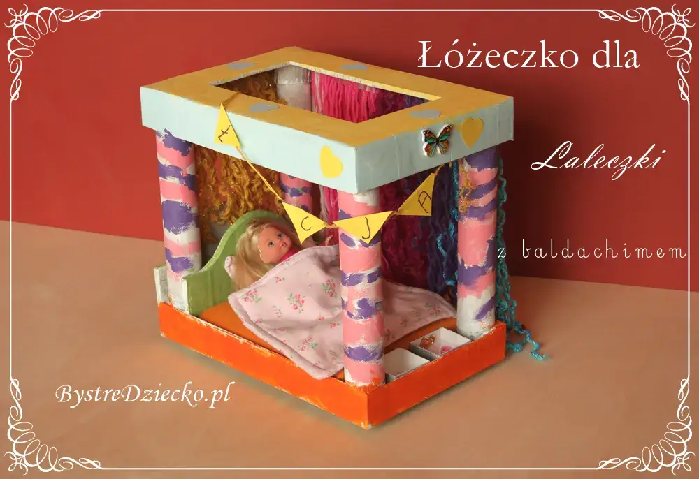 materiały do ł&oacute;żeczka dla lalek z kartonu