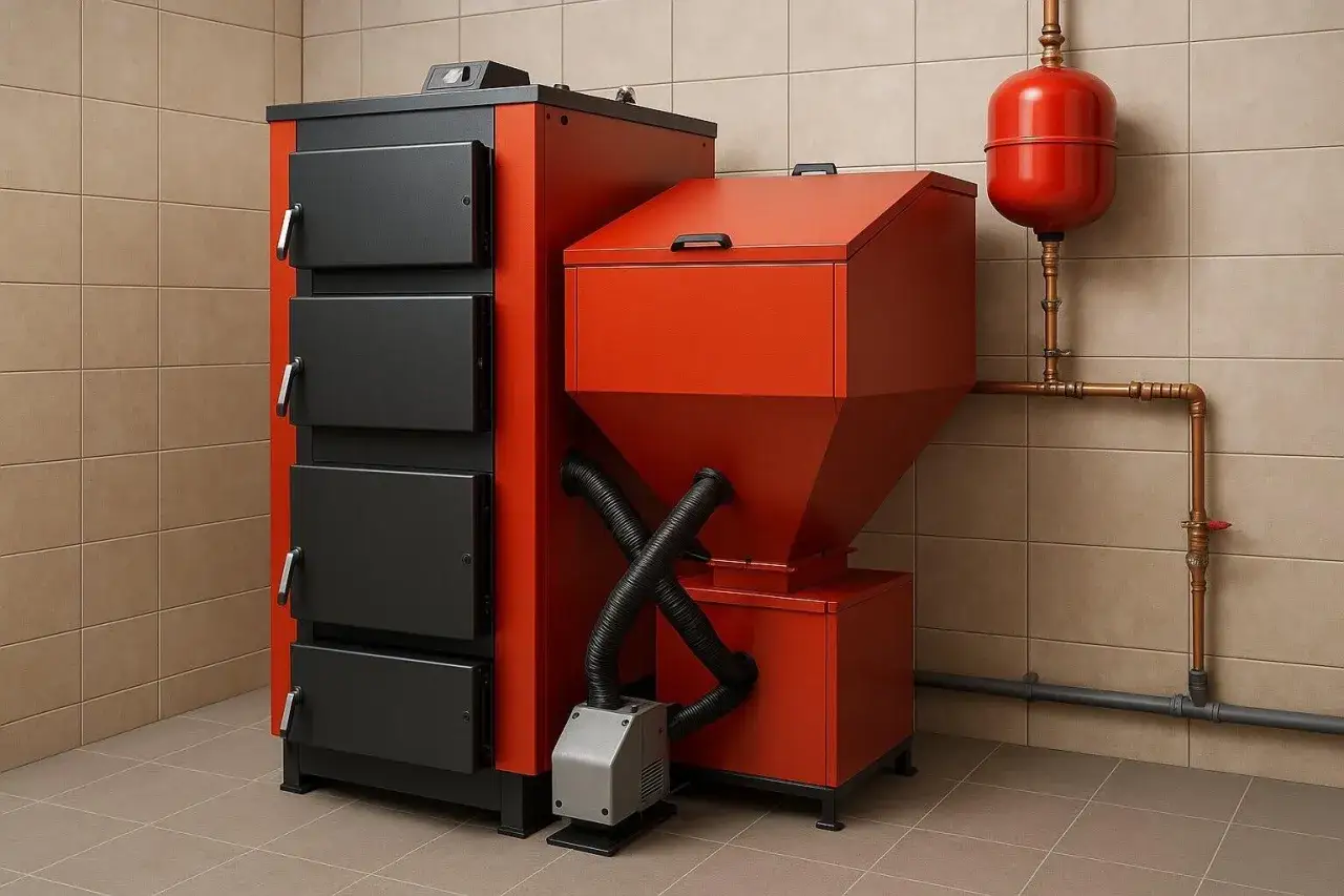 Nowy piec na ekogroszek z zasobnikiem. Dowiedz się, jak wyłączyć piec na ekogroszek, gdy nadejdzie wiosna.