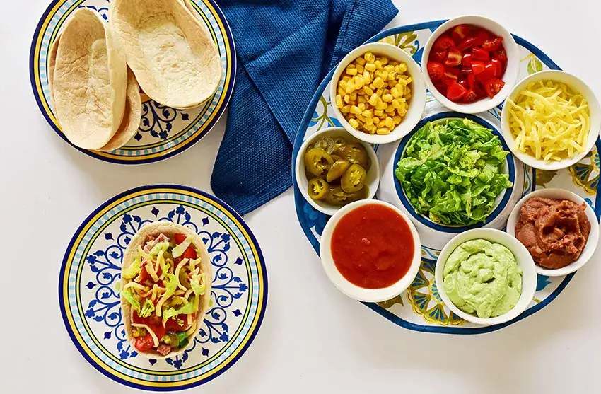 stacja taco DIY kolacja