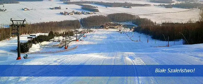 Góra Kamieńsk stok narciarski zimą