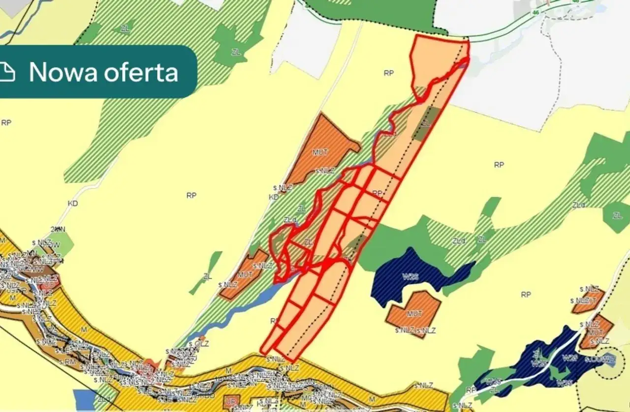 mapa działka rolna