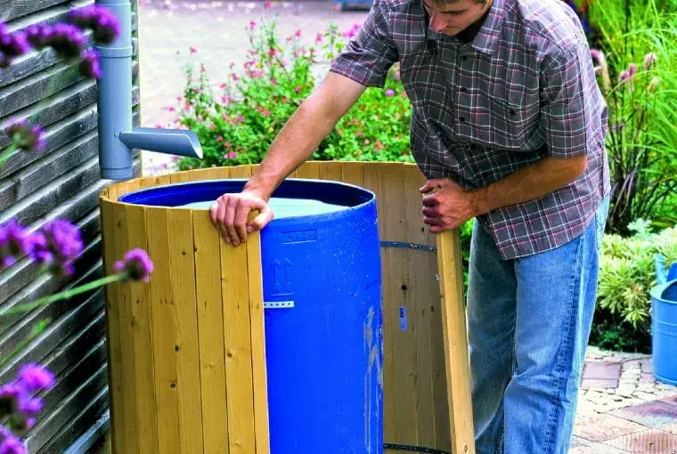 zbiornik na deszcz&oacute;wkę diy ogr&oacute;d