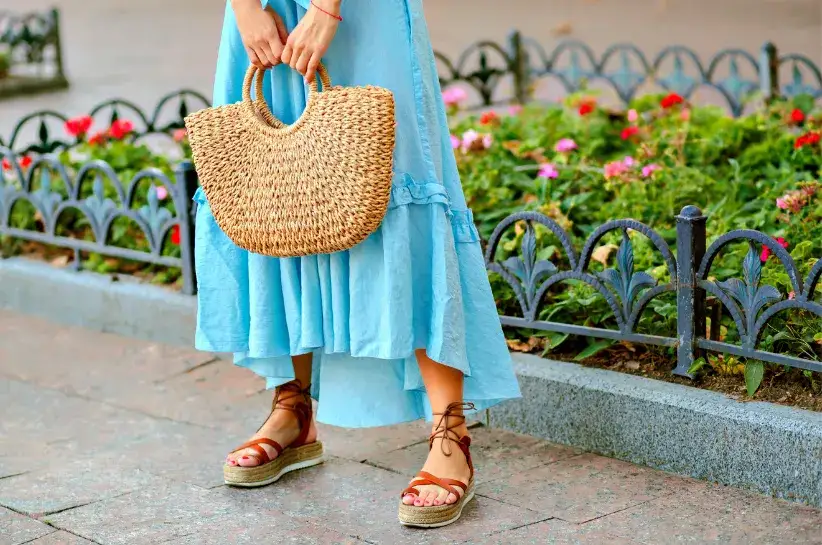 sandały espadryle rzymianki do sukienki boho