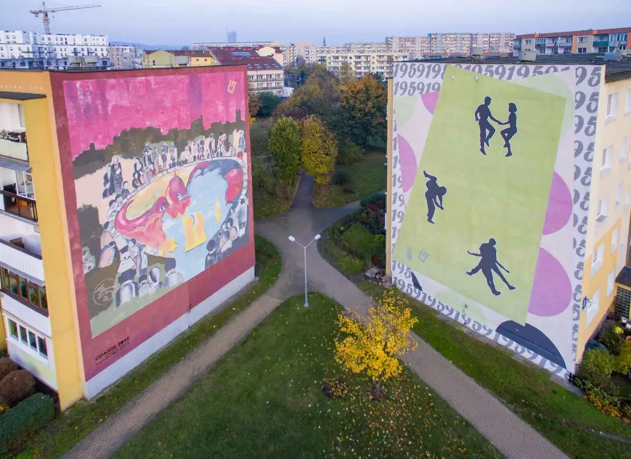Murale Zaspa Gdańsk