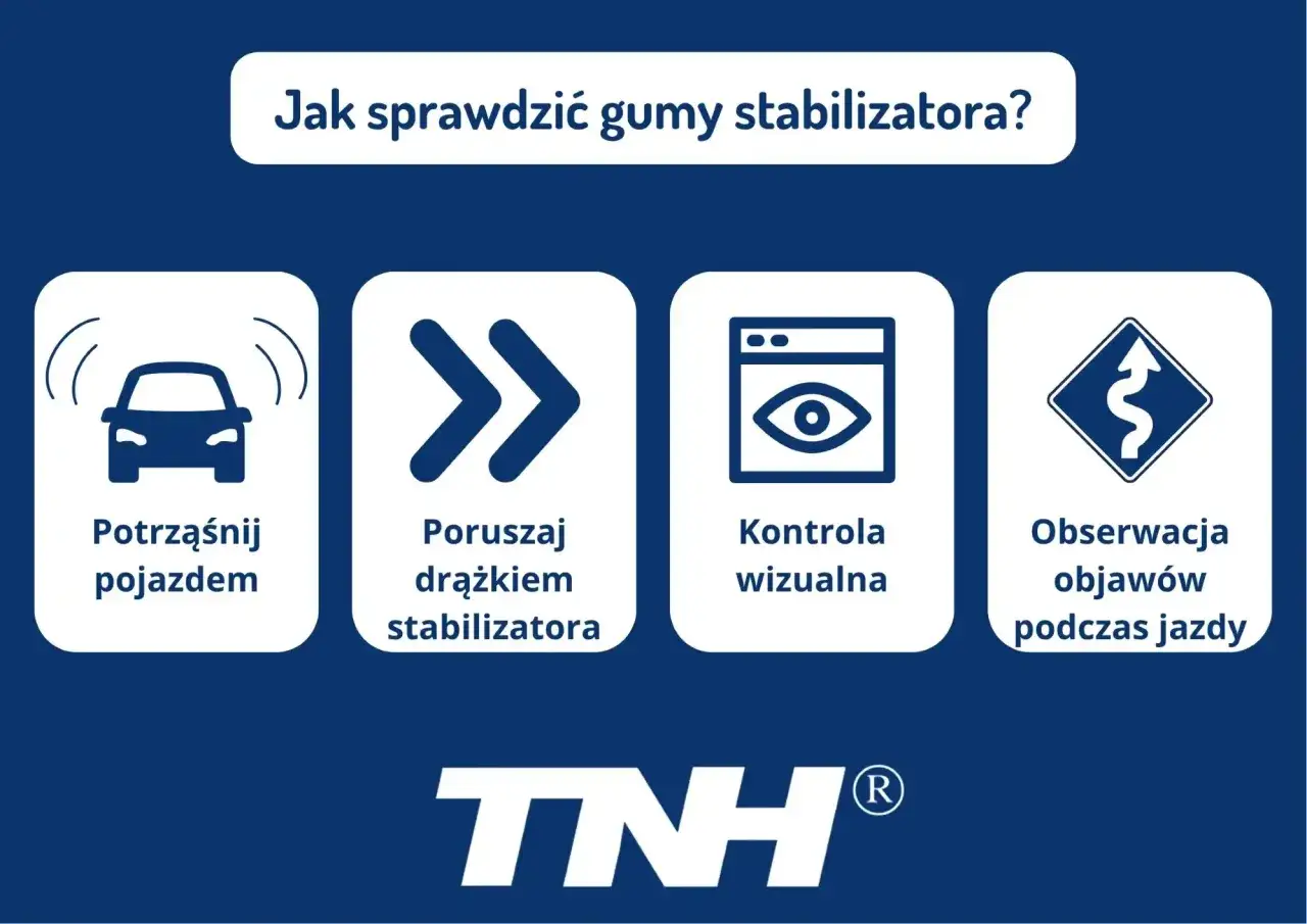Jak sprawdzić gumy stabilizatora? Potrząśnij pojazdem, poruszaj drążkiem, kontrola wizualna, obserwacja objawów podczas jazdy.