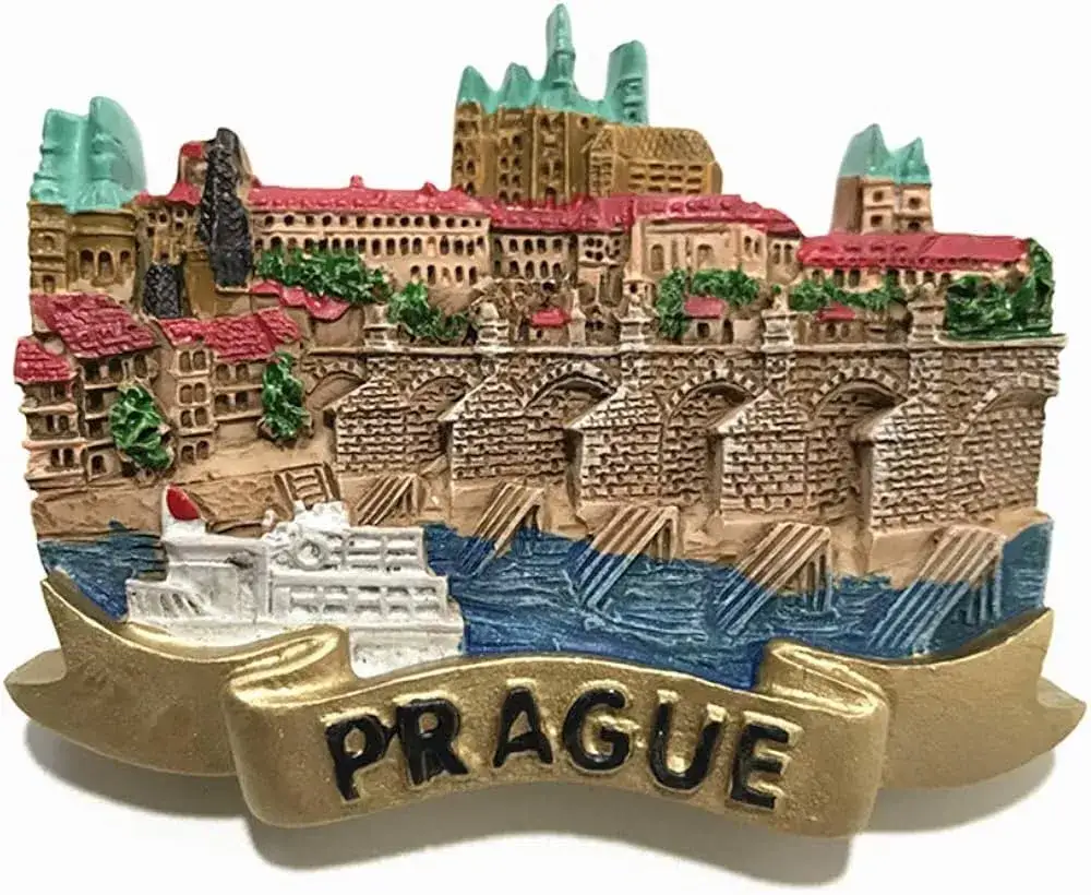 Czeskie magnesy na lod&oacute;wkę, pamiątki