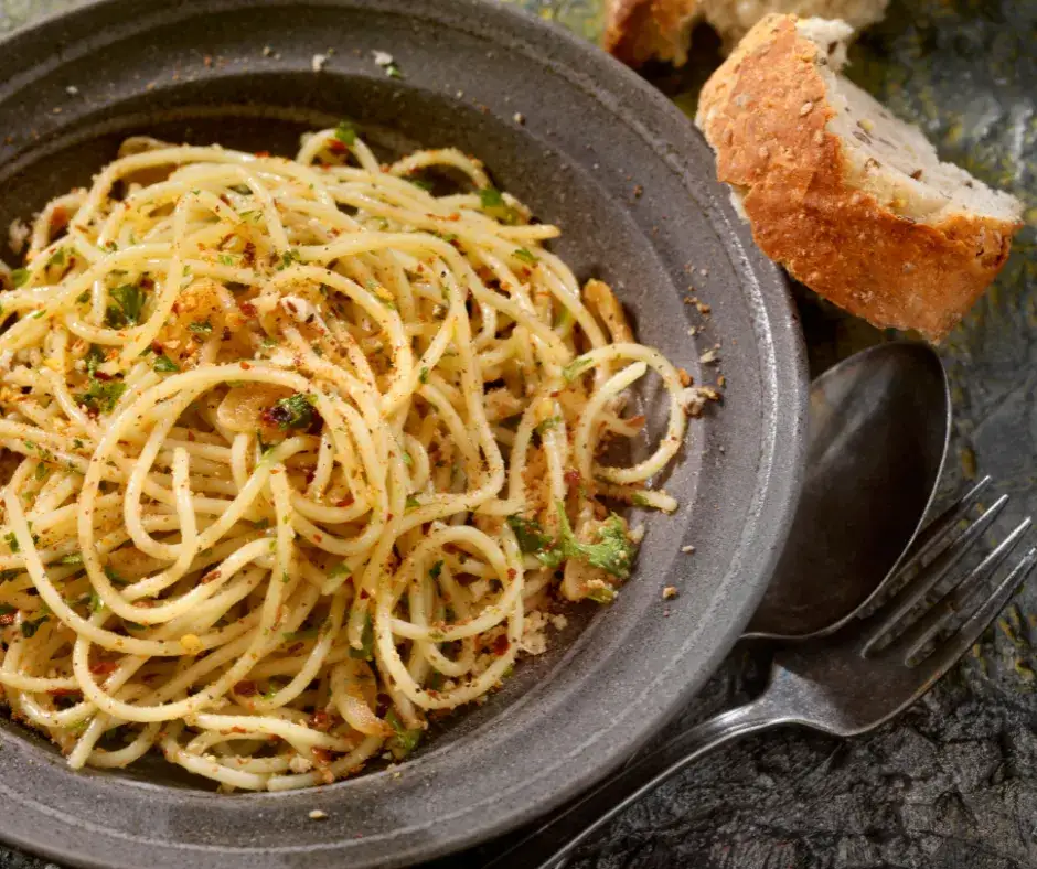 szybkie spaghetti aglio olio składniki