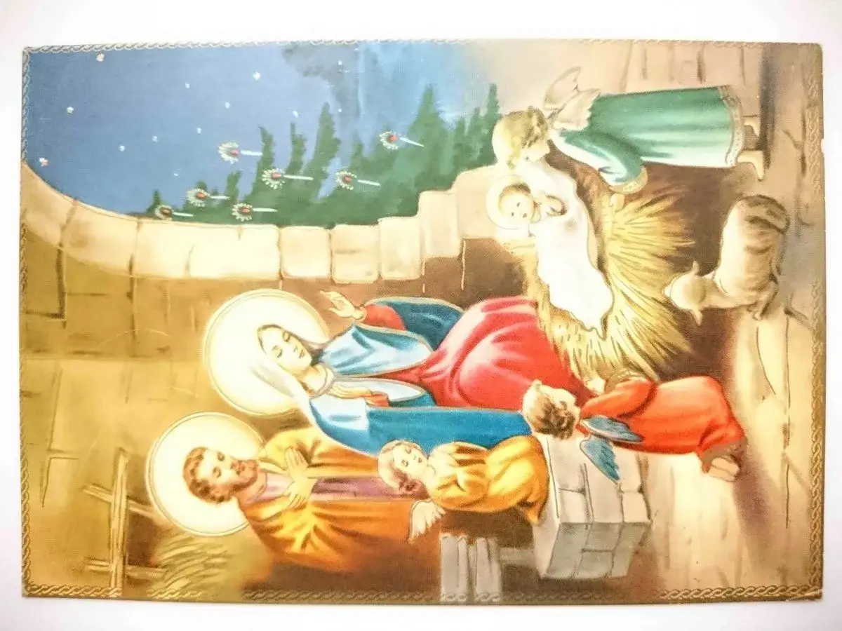Maryja z Dzieciątkiem Jezus świąteczny nastrój