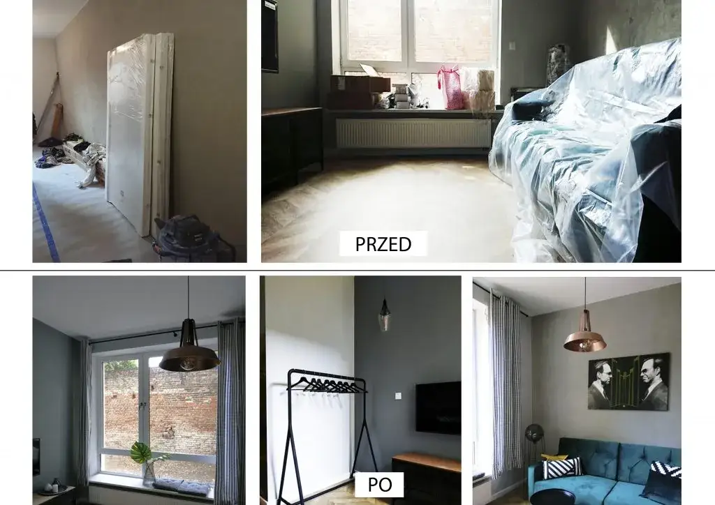 mieszkanie do remontu przed po