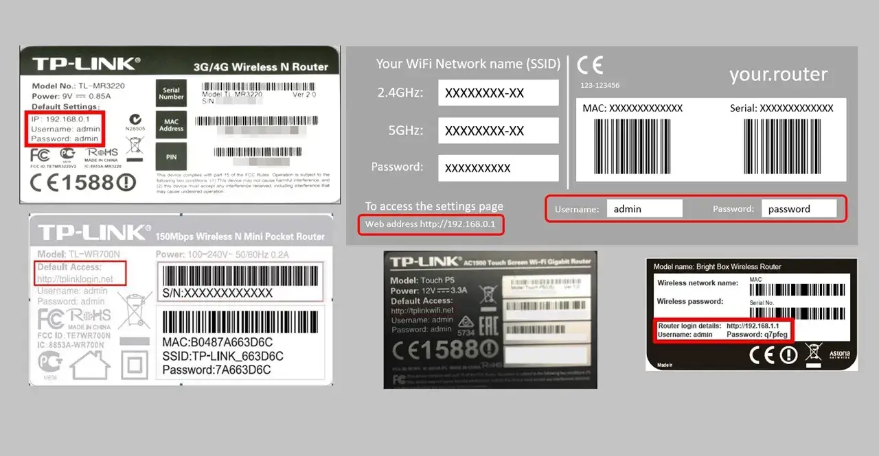 naklejka na routerze z hasłem wifi