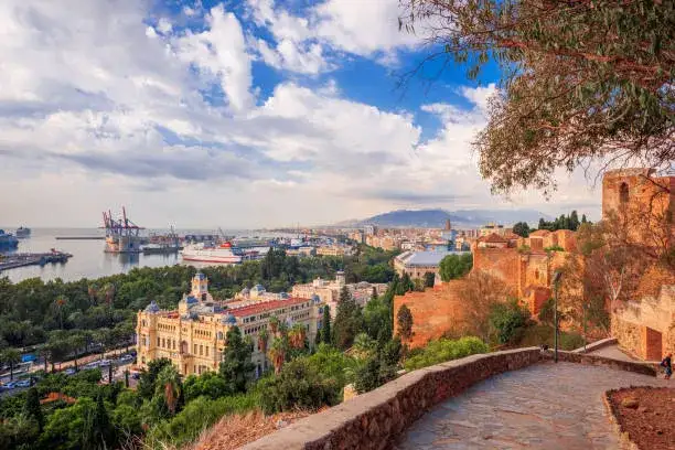 Alcazaba di Malaga vista panoramica