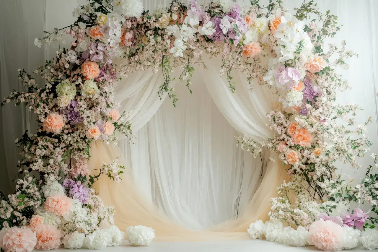 Wiszące dekoracje z zieleni na wesele boho