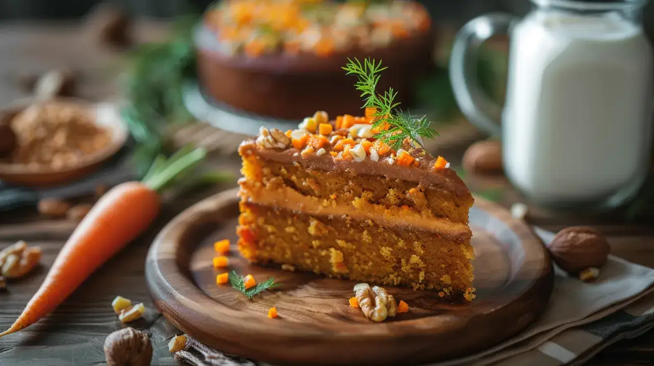 Zdjęcie Wegańskie ciasto marchewkowe bez jajek i mleka: pyszne i zdrowe