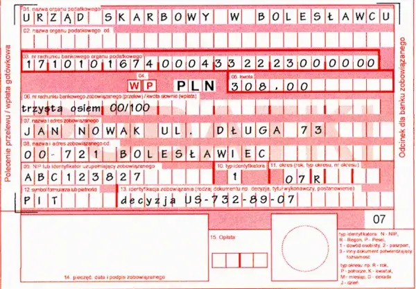 Zdjęcie Jaki symbol wpisać w przelewie do US, aby uniknąć problemów?