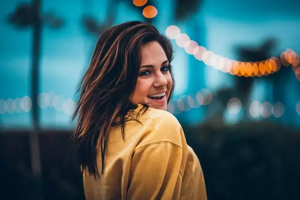 przykłady zdjęć portretowych z efektem bokeh