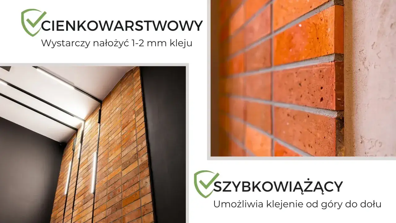 różne rodzaje klejów do cegły dekoracyjnej porównanie