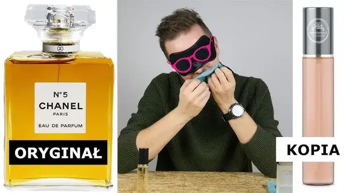 por&oacute;wnanie oryginalnej pr&oacute;bki perfum i podr&oacute;bki detal