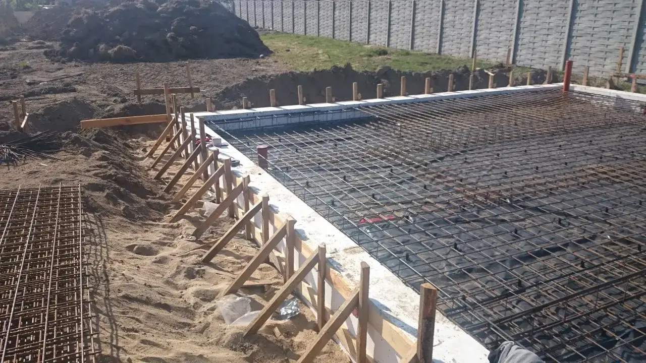 zbrojenie płyty fundamentowej