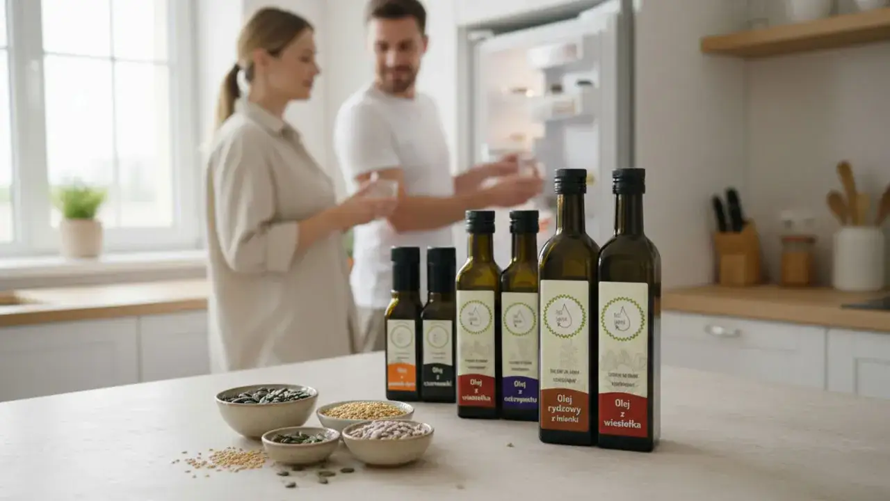 przechowywanie olejów tłoczonych na zimno