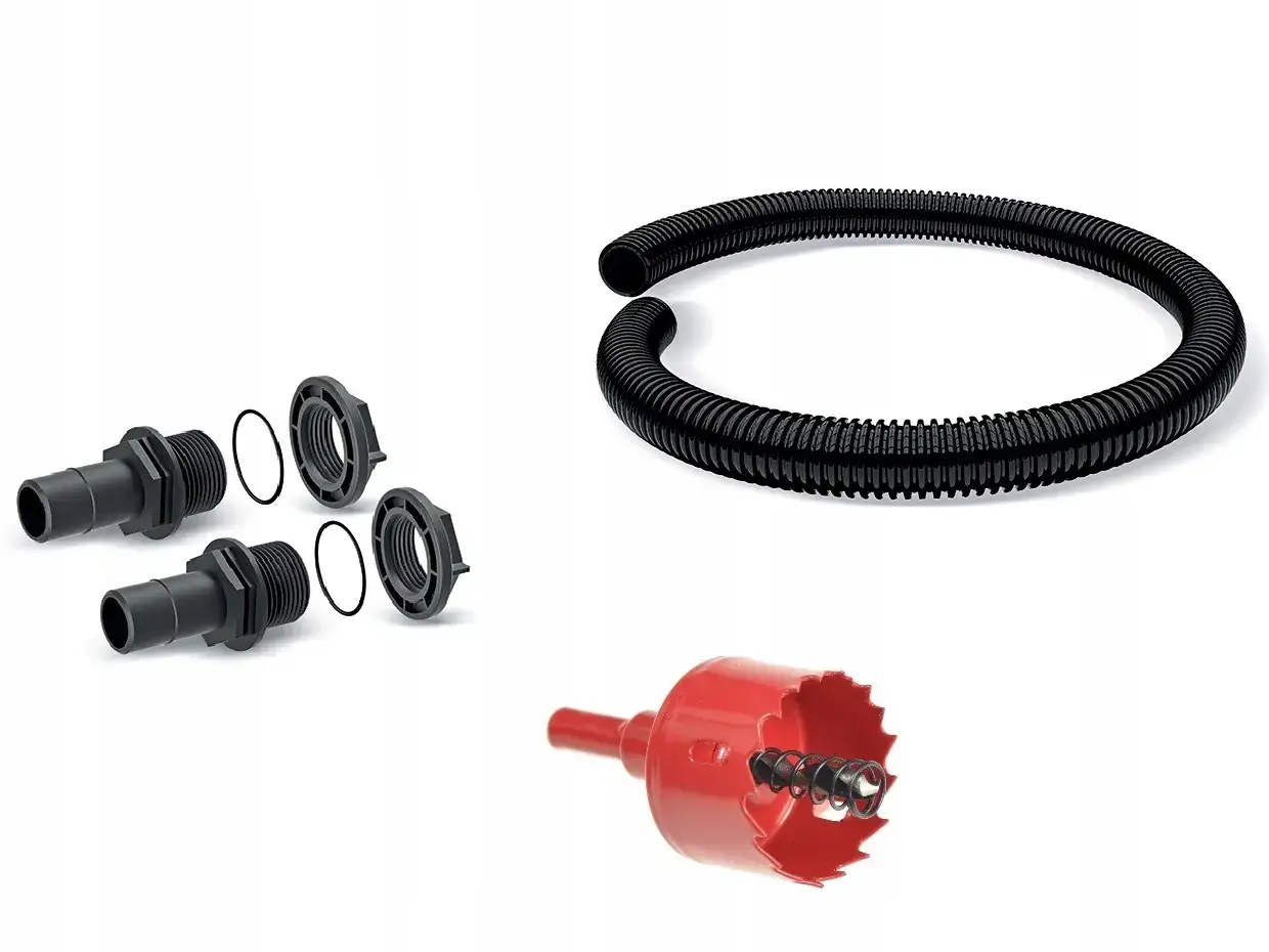 połączenie równoległe szeregowe zbiorników na deszczówkę