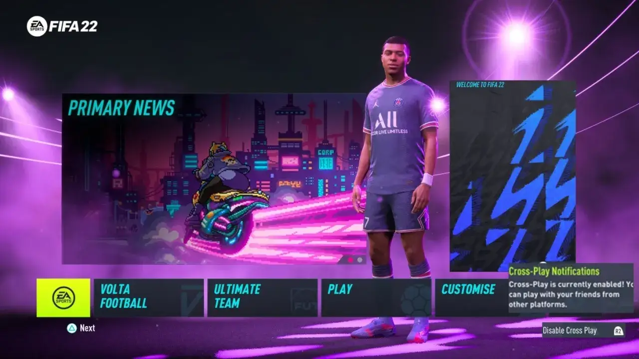 FIFA 22 crossplay platformy konsole