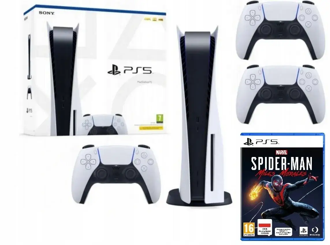 PlayStation 5 z grą PS4 w napędzie