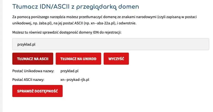 domena z polskimi znakami wady i zalety por&oacute;wnanie