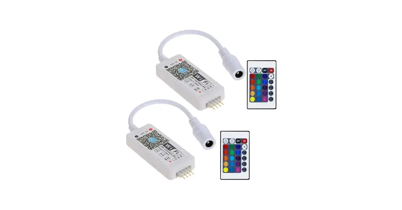 Dwa kontrolery Wi-Fi do LED z pilotami. Dowiedz się, jak włączyć ledy bez pilota, korzystając z aplikacji mobilnej.