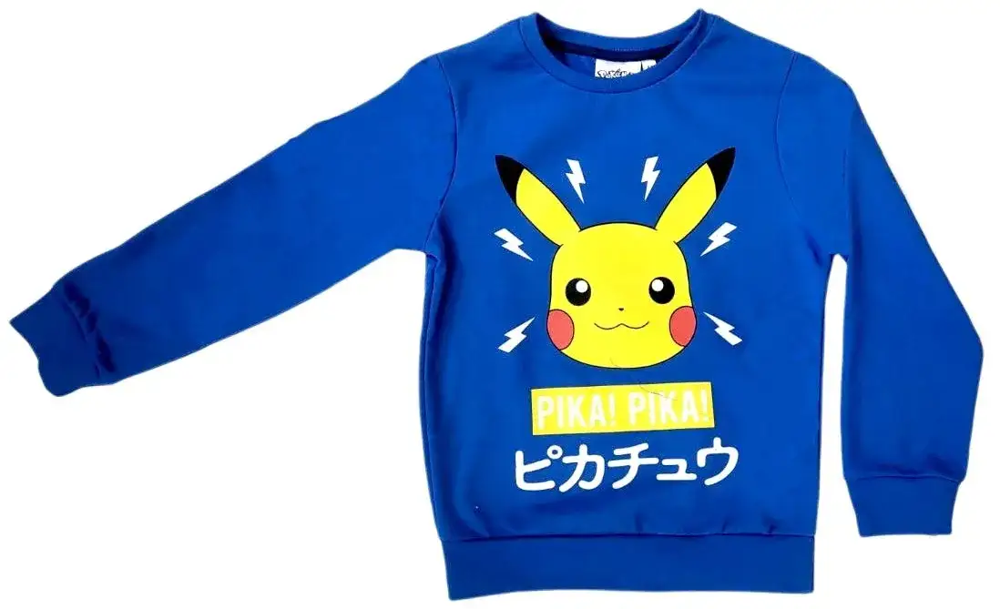 dziewczynka w bluzie pokemon bawełnianej