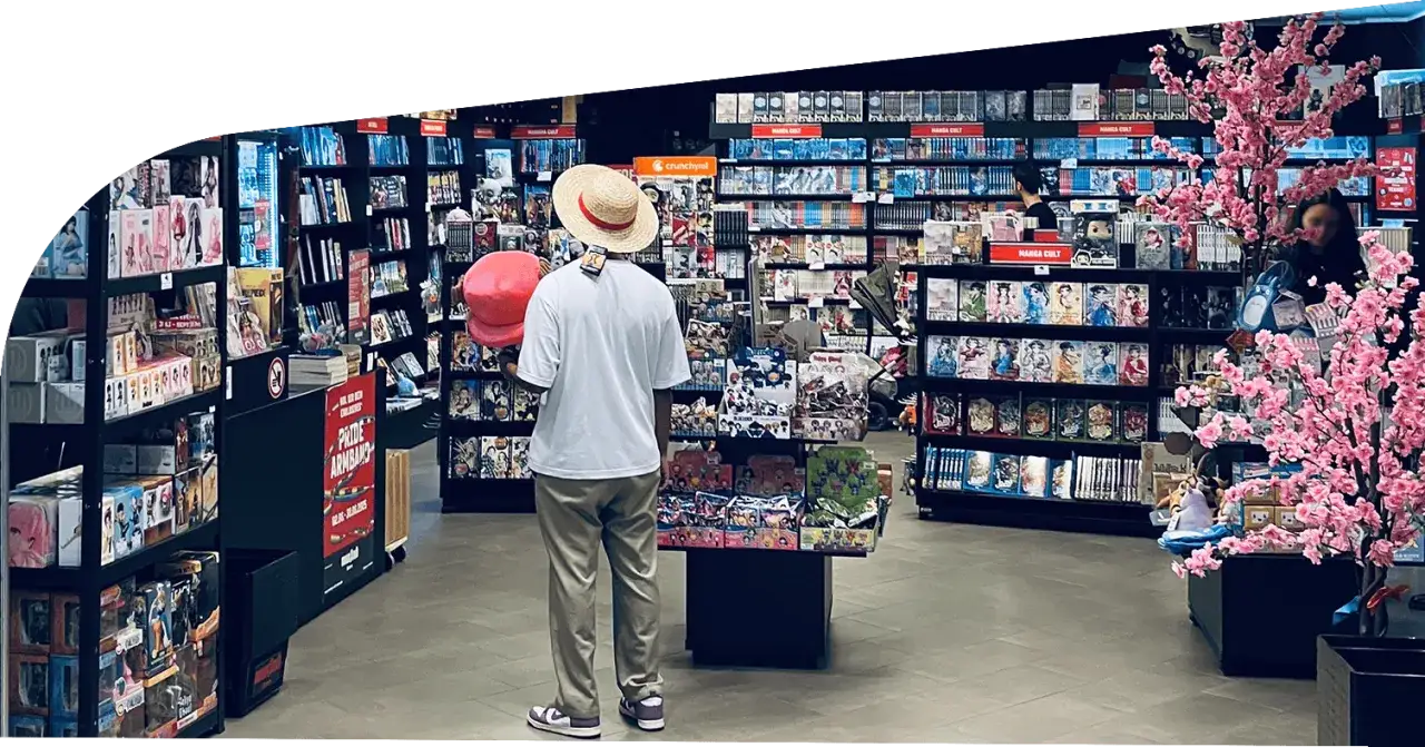 Manga Laden Atmosphäre
