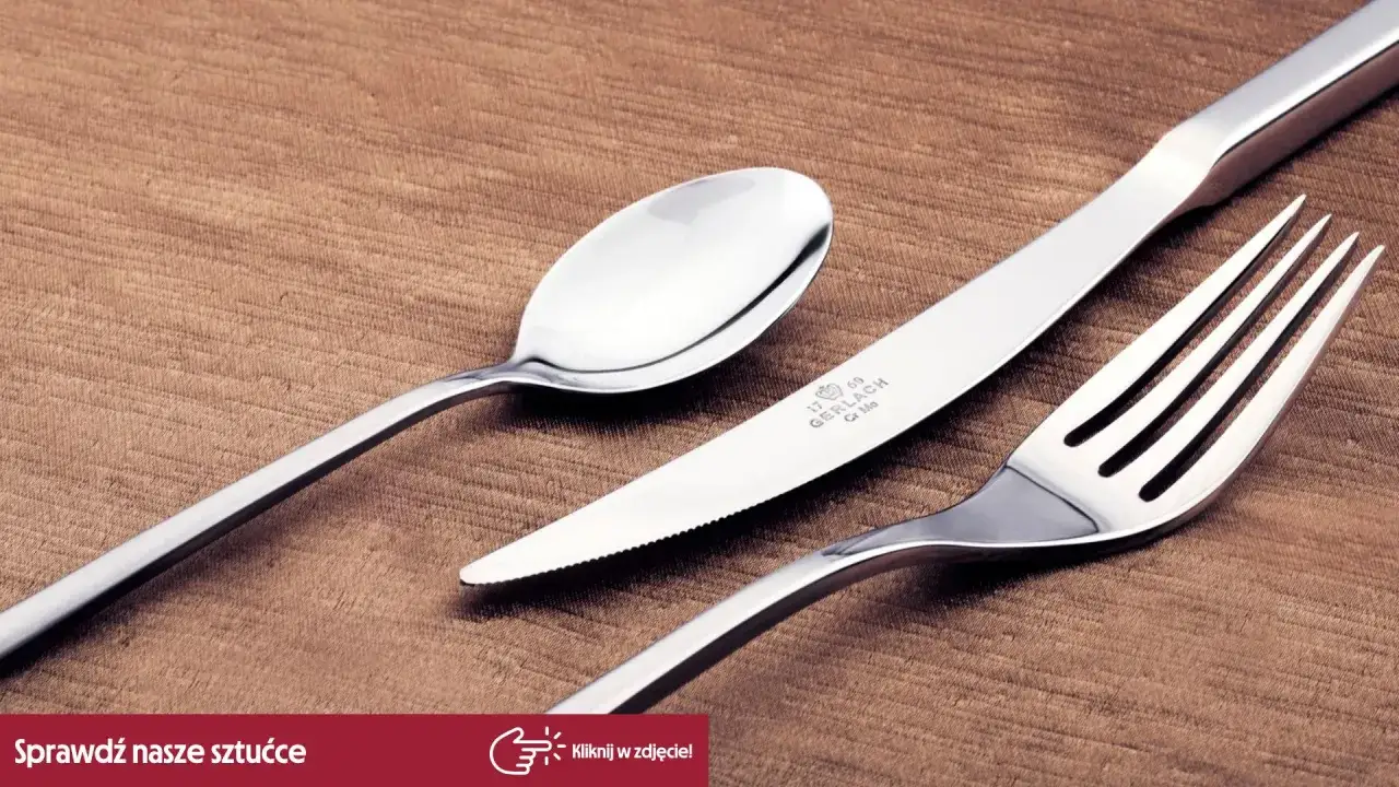 Elegancka łyżka, widelec i nóż Gerlach. Zastanawiasz się, jaką pojemność ma duża łyżka? Sprawdź nasze sztućce!