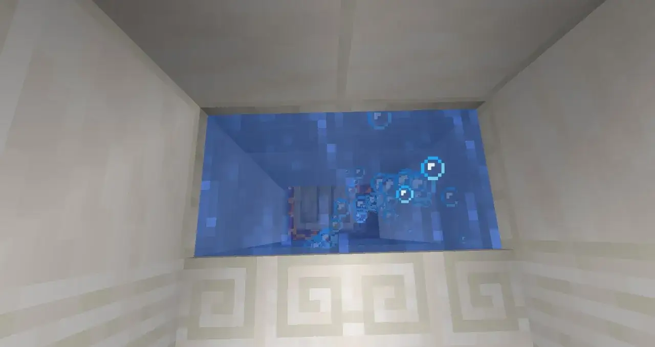 Minecraft winda wodna z blokiem magmy